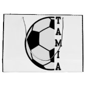 Geweldige gepersonaliseerde naam voetbal sportarti groot cadeauzakje (Achterkant)