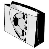 Geweldige gepersonaliseerde naam voetbal sportarti groot cadeauzakje (Achterkant Gekanteld)