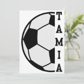 Geweldige gepersonaliseerde naam voetbal sportarti kaart (Staand voorkant)