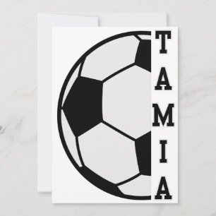 Geweldige gepersonaliseerde naam voetbal sportarti kaart