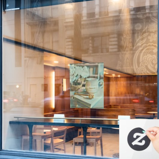 Geweldige geschenken voor boekliefhebbers raamsticker (Cafe Raam)