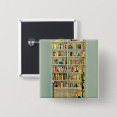 Geweldige geschenken voor boekliefhebbers vierkante button 5,1 cm (Voorkant /achterkant)