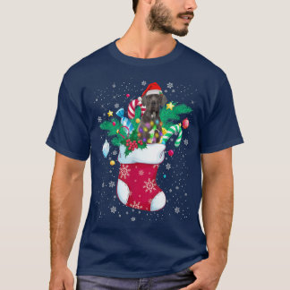 Geweldige gesteente in Sock Funny met kerstlampjes T-shirt