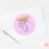 Geweldige getal ronde sticker (Envelop)