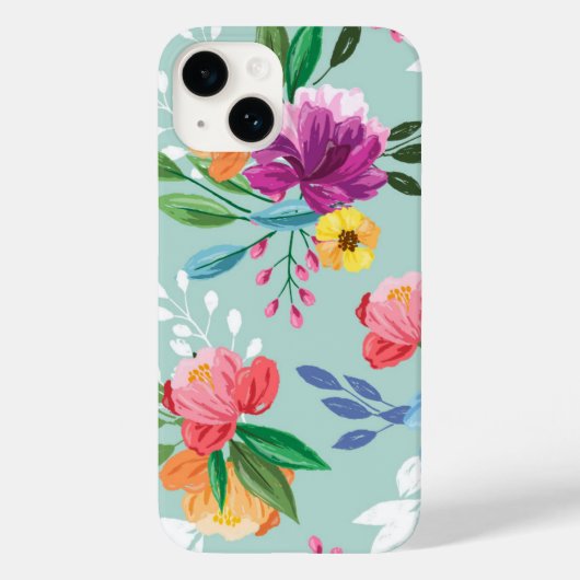 Geweldige geverfde bloemen Case-Mate iPhone case (Achterkant)
