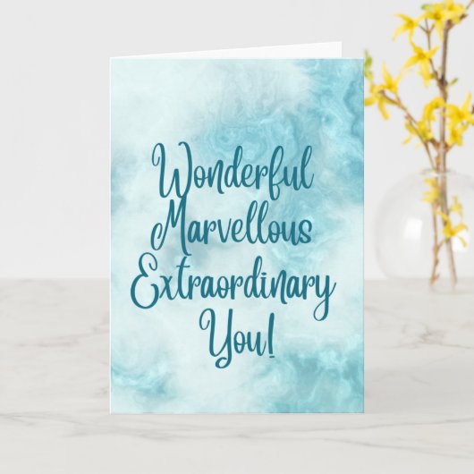 Geweldige geweldige, buitengewone Kaart (Gele Bloem)