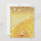 Geweldige, Geweldige, prachtige Gold-kerst Feestdagenkaart (Achterkant)