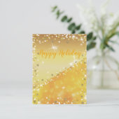 Geweldige, Geweldige, prachtige Gold-kerst Feestdagenkaart (Staand voorkant)