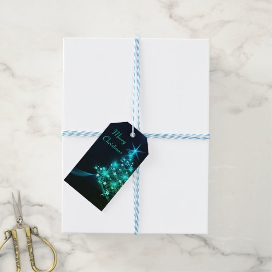Geweldige, Geweldige, prachtige kerstboom Cadeaulabel (Met Touw)