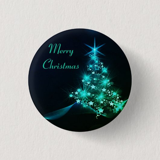 Geweldige, Geweldige, prachtige kerstboom Ronde Button 3,2 Cm (Voorkant)