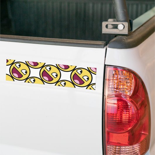 Geweldige gezicht bumpersticker (Op Truck)