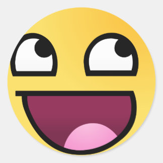 Geweldige gezicht - Hoge kwaliteit HD Ronde Sticker