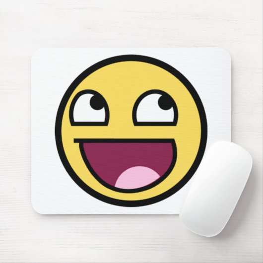 Geweldige gezicht is Geweldige Mousepad Muismat (Met muis)