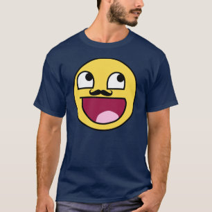 GEWELDIGE GEZICHT MET MUSTACHE T-SHIRT