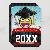 Geweldige gezicht onze favoriete Afstuderen uitnod Kaart (Voorkant / Achterkant)