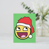 Geweldige gezicht Santa Briefkaart (Staand voorkant)