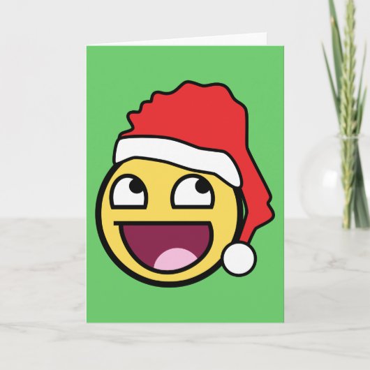 Geweldige gezicht Santa Kaart (Voorkant)