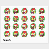 Geweldige Gezicht Santa Sticker (Vel)