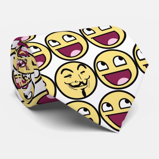 Geweldige gezicht stropdas (Opgerold)