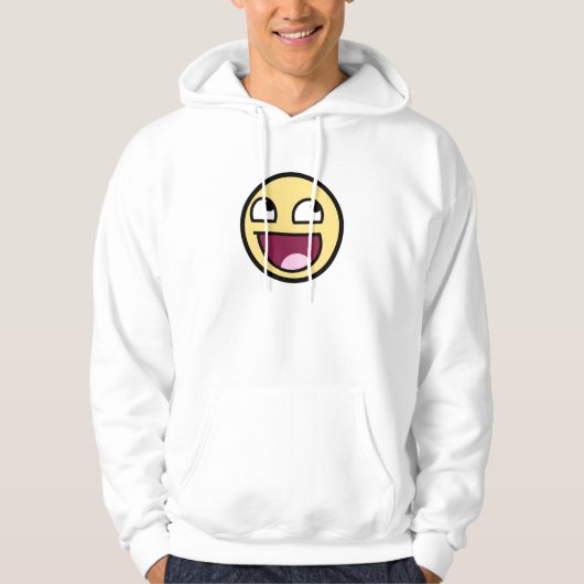Geweldige gezicht White Hoodie (Voorkant)