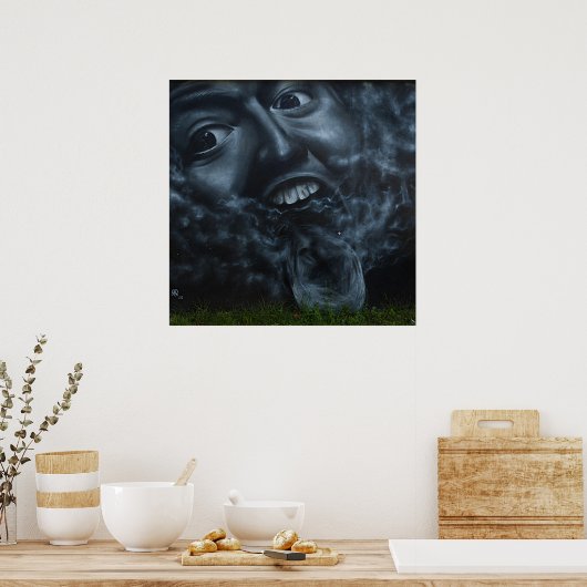 Geweldige gezichten graffiti poster (Keuken)