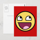 Geweldige gezichtsBriefkaart Briefkaart (Voorkant / Achterkant)