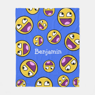 Geweldige gezichtsinternetthema fleece deken