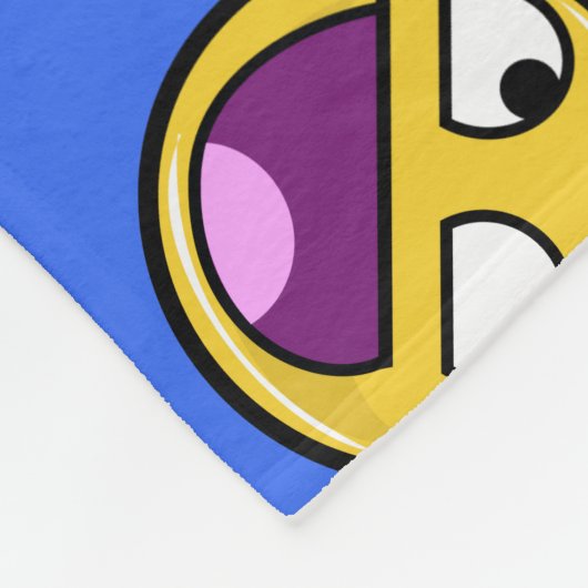 Geweldige gezichtsinternetthema fleece deken (Hoek)