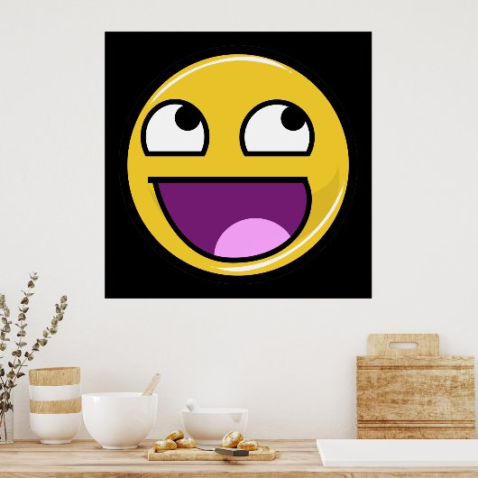 Geweldige gezichtsinternetthema poster (Keuken)