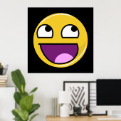 Geweldige gezichtsinternetthema poster (Thuiskantoor)