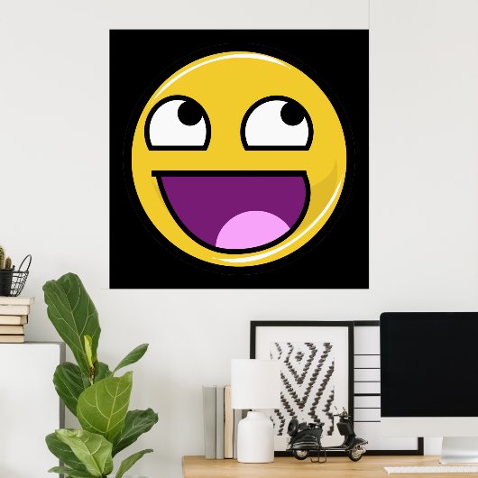 Geweldige gezichtsinternetthema poster (Thuiskantoor)