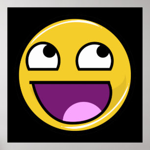 Geweldige gezichtsinternetthema poster