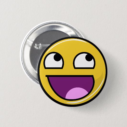 Geweldige gezichtsinternetthema ronde button 5,7 cm (Voorkant /achterkant)