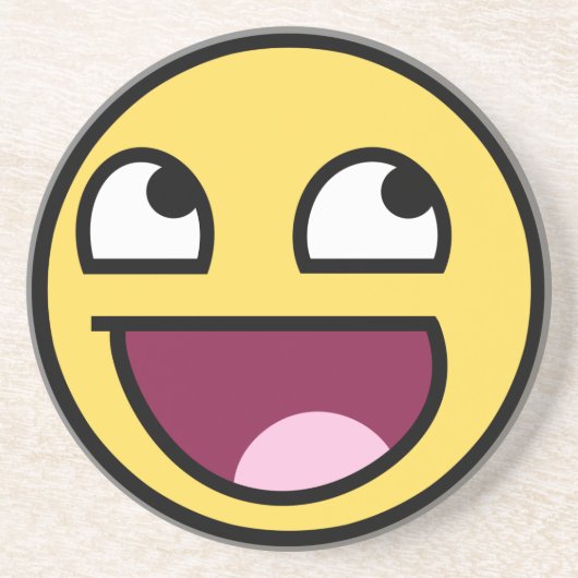 Geweldige gezichtsOnderzetter Zandsteen Onderzetter (Voorkant)