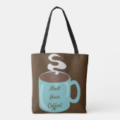 Geweldige Giant Coffee Cup Tote Bag (Achterkant)