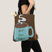 Geweldige Giant Coffee Cup Tote Bag (Dichtbij)