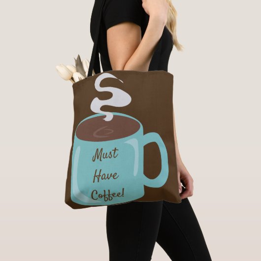 Geweldige Giant Coffee Cup Tote Bag (Dichtbij)