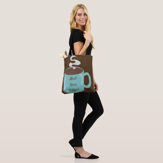 Geweldige Giant Coffee Cup Tote Bag (Op model)