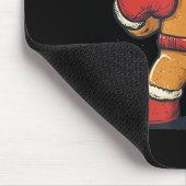 Geweldige Gingerbread Man met Boxing Handschoenen  Muismat (Hoek)