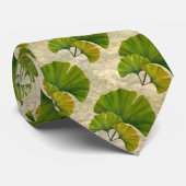 Geweldige Ginkgo-kunst voor uw kunst en ambachten Stropdas (Opgerold)