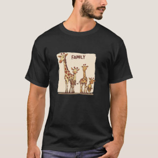 Geweldige Giraffe Familiekostuum voor leuke gezinn T-shirt