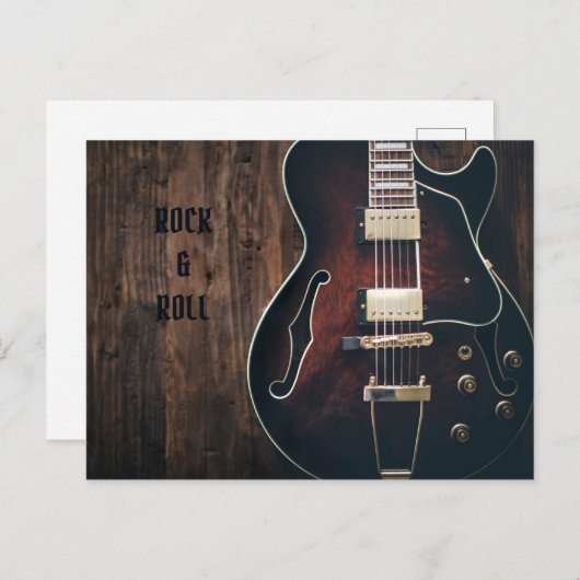 Geweldige gitaar briefkaart (Voorkant / Achterkant)