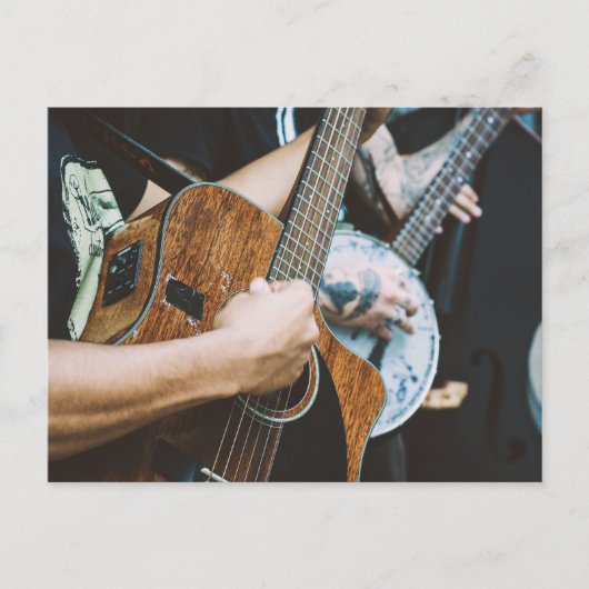 Geweldige gitaar briefkaart (Voorkant)