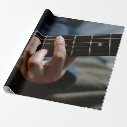 Geweldige gitaar cadeaupapier (Uitgerold)
