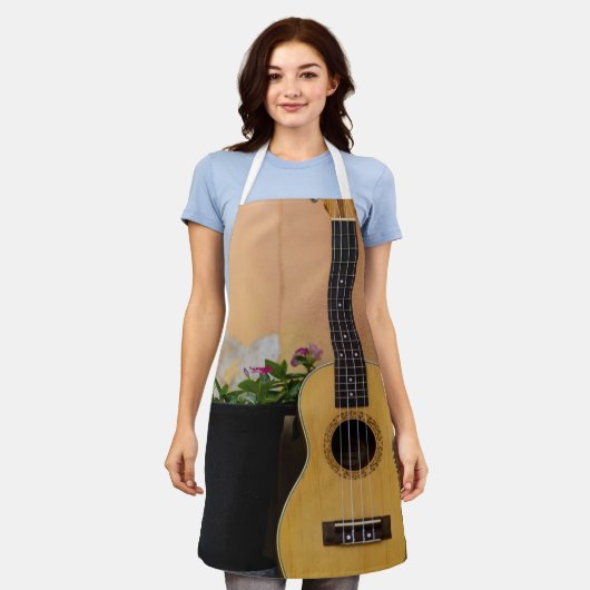 Geweldige gitaar schort (Gedragen)