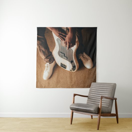 Geweldige gitaar wandkleed (In situ)