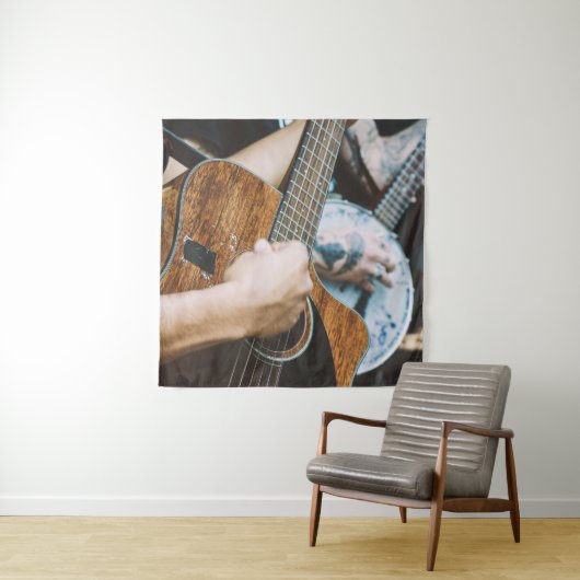 Geweldige gitaar wandkleed (In situ)