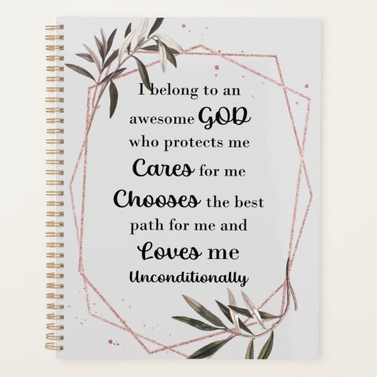 Geweldige God Inspirerend Citaat Planner (Voorkant)