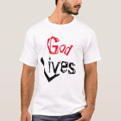 Geweldige God leeft in de stijlvolle Inspirerend r T-shirt (Voorkant)