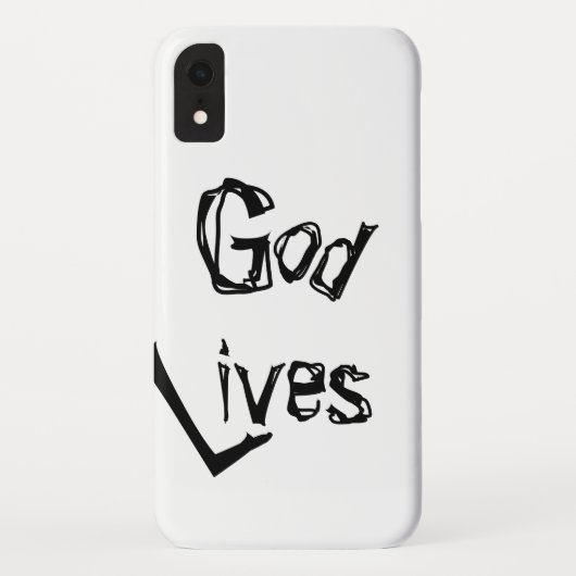 Geweldige God leeft kool Religieus Inspirerend Case-Mate iPhone Case (Achterkant)